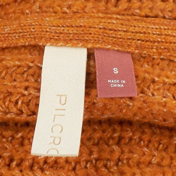 Pilcro Anthropologie Sweater Chunky Oversized Cowl Neck Long Sleeve Size S Cozy - Picture 3 of 5